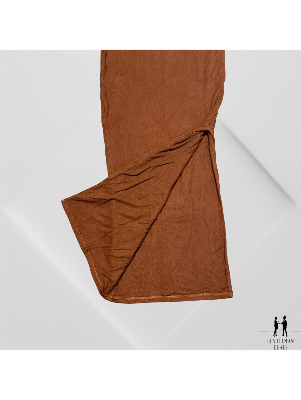 RE ONA Women Brown Casual Skirt XS Viscose Spandex Tight Skirt Side Slit - Picture 8 of 8